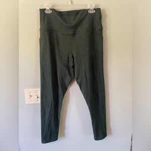 Prana Becksa leggings XL dark green